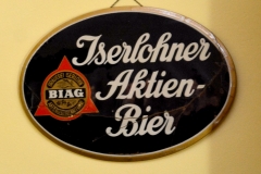 Werbeschild für die "Innenwerbung"